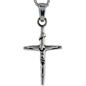 Sterling Silver Crucifix Pendant by 