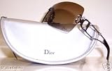 Apparel : DIOR SWAROVSKI RHINESTONE SWEETEST DIOR PZJ GUNMETAL BROWN/GRAY GRADIENT RIMLESS SUNGLASSES