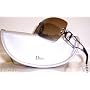 DIOR SWAROVSKI RHINESTONE SWEETEST DIOR PZJ GUNMETAL BROWN/GRAY GRADIENT RIMLESS SUNGLASSES