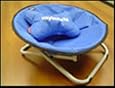 20" Royal Blue Canvas Designer Dog Cat Chair & Pillow by Bucchi