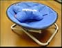 20" Royal Blue Canvas Designer Dog Cat Chair & Pillow by Bucchi