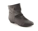 Priceless Womens Black Lean Back Ankle Boots