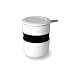 Curve Asian Style Tea Cup w/ Infuser & Lid - WHITE