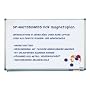 MAGNETOPLAN - tableau blanc SP, (L)900 x (H)600 mm surface spéciale laquée, magnétique, effaçable à sec, avec cadre en aluminium anodisé, panneau arrière en métal