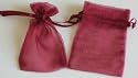Sheer Organza Favor Bags - 3"x4" - Burgundy Color, 150 Bags