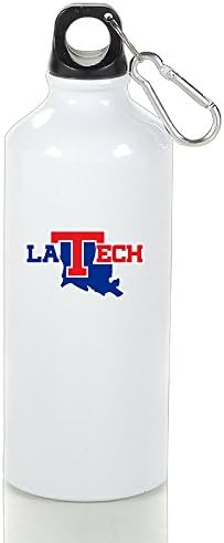 EVALY Louisiana Tech University Bulldogs High Quality Travel Kettle White With Carabiner Hook,400-600ml /6.5OZ