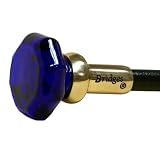 Cobalt Blue Glass Walking Stick by Bridges, 33 Length