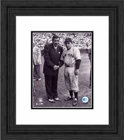 Framed Ruth/Berra New York Yankees Photograph