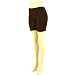 Biker Yoga Shorts Leggings Hot Pants Stretchy Brown