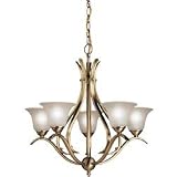 Kichler Builder Plus Chandeliers Mid Sized Antique Brass