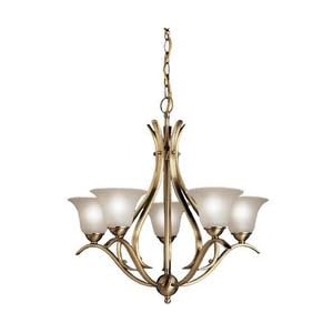 Kichler Builder Plus Chandeliers Mid Sized Antique Brass by Kichler