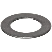 316 Stainless Steel Round Shim, Unpolished (Mill) Finish, Annealed, H04 Temper, Standard Tolerance, Inch, ASTM A666