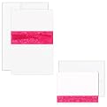 Wedding Invite Kit Fuchsia Band with Ribbon 50ct