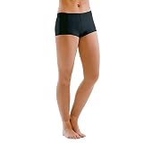 Motionwear Girls Black Boy Cut Dance Shorts 2-14