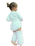 Mia Belle Baby Ruffled Lace Bloomers and Leg Warmers Set - White - 0-12Mos.