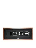 LEFF Amsterdam Reloj De Mesa Brick Wall/Desk Negro/Madera