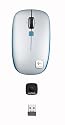 Logitech V550 Nano Laser Notebook Maus schnurlos silber-blau