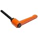 Die Cast Zinc Metric Adjustable Handle with Black Push Button, Threaded Stud