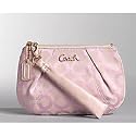 AUTHENTIC COACH PARKER OP ART WRISTLET 42503 (Rosegold/Pink)