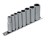 3/8 Deepwell Socket with Rail MM - 9 Pieces
