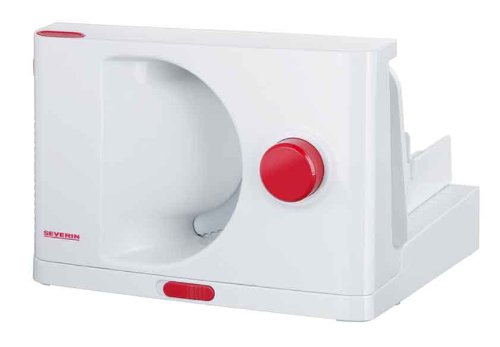 Severin AS 3950 Allesschneider / Schnittst&auml;rke 0 -20 mm / wei&szlig;-rot