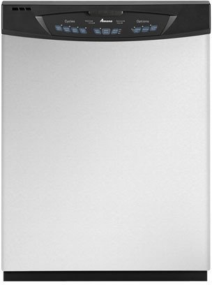 Amana ADB3500AWS 24" Built-In Tall Tub Dishwasher with 4 Cycles and Delay Start: Stainless Steel