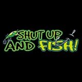 Bella Ladies / Juniors / Girly Fleece Raglan Hoodie : Shut Up And Fish - Funny Fishing