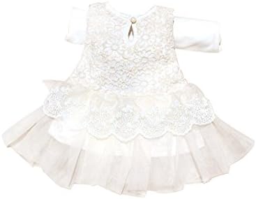 Molil Child Kid Girl Tutu Skirt Big Bow Princess Party Wedding Lace Dress Flower White 12-18M