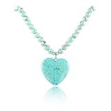 Beautiful Turquoise Stone Heart Pearl Necklace Jewelry 31mhg9nPpqL. SL160 Beautiful Turquoise Stone Heart Pearl Necklace Jewelry