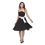 Knielanges elegantes Cocktailkleid, Farbe schwarz, Astrapahl