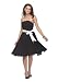 Astrapahl, Knielanges elegantes Abend - Cocktailkleid, mit Schleife, Farbe schwarz