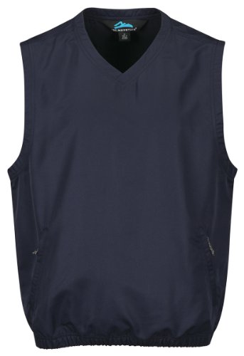 Tri-Mountain Men's Big And Tall Windproof V-Neck Wind Shell Vest