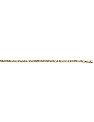 CleverEves 14Kt Yellow Gold Solid Link 4.7mm Bracelet