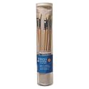Brush Bundle of 18 Hog Brushes in a Canvas Brush Holder