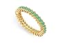 Emerald Eternity Band : 14K Yellow Gold 2.00 CT TGW