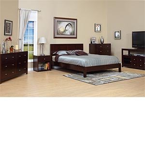 Pacifica 6-pc King Bedroom Set Bed, 2 Nightstands, Dresser, Chest and Entertainment Chest