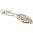 Pearl Clasp 14K White Gold Filigree Necklace Part 13mm