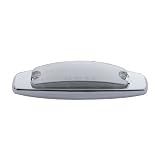 Amber 12 LED Truck Trailer Side Marker Clearance Light Chrome Mirror Lens 