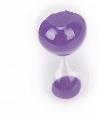 happyliya® Decor Magnetic Blown Sand Timer Glass 15 Minutes Hourglass Purple