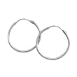 Platinum 20 MM Hoop Earrings