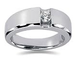 0.25 CTW Men's Diamond Ring in Platinum