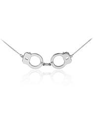 Sterling Silver Handcuff Necklace