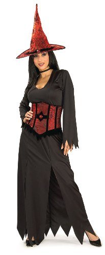 Womens Costume Halloween Sexy Witch Outfit Black Dress Womens US Standard (6-12)