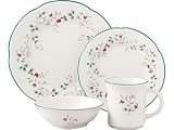 Pfaltzgraff Winterberry 48-Piece Dinnerware Set, Service for 12