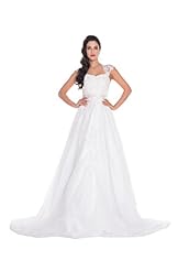 Applique Lace Beaded Bodycon Dress/Wedding Dress  with a Chapel Train 