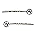Graphics and More Paw Print White on Black Bobby Pins Barrettes Hair Styling Clips