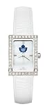 NHL Toronto Maple Leafs Ladies Allure Watch White Leather Strap