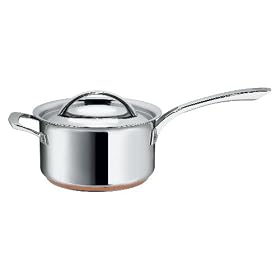 Raymond Blanc by Anolon Stainless Steel Saucepan with Helper Handle, 20 cm, 3.4 Litre
