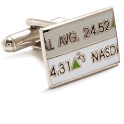 Stock Ticker Cufflinks