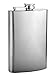 Top Shelf Flasks Premium 304 (18/8) Stainless Steel Hip Flask Includes Free Funnel & Black Gift Box, 8 oz